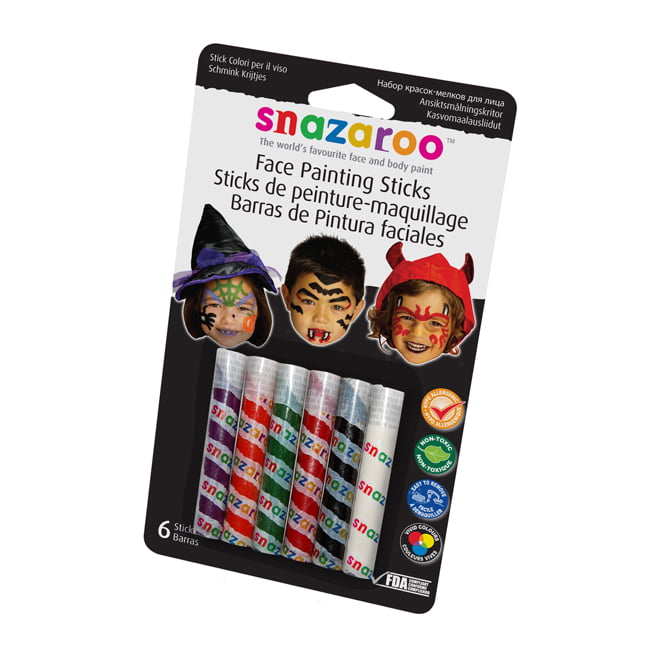 Snazaroo Face Paints - Rainbow Face Paint Kit, Set of 8