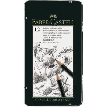 Faber Castell "9000" Set of 12 Pencils - 8B to 2H