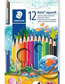 STAEDTLER Student Watercolour Pencil Set of 12 with Brush