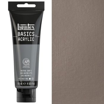 Liquitex BASICS Acrylic 118ml Neutral Gray 5 - 559