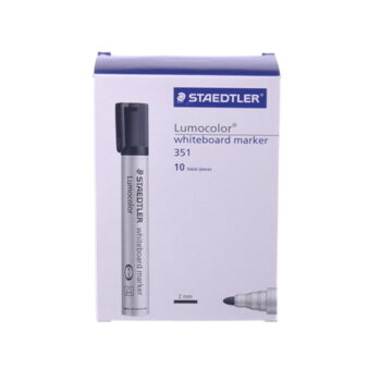 STAEDTLER Whiteboard Marker (Bullet Tip) - Box of 10 Black