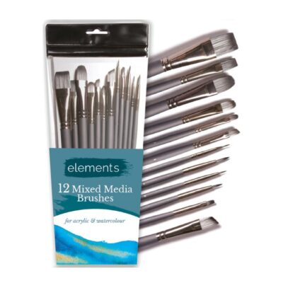 Elements Mixed Media Brushes - Set of 12