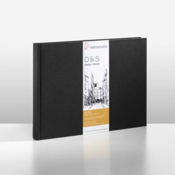 Hahnemuhle "D&S" Black Hardback Sketch Book 140g - A4 Landscape
