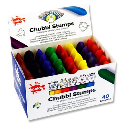 Chubbi Stumps Crayons Box of 40 - Scola
