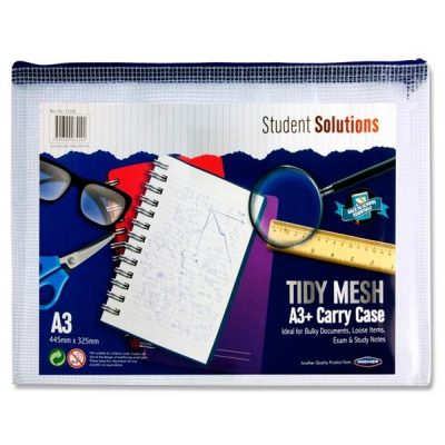 Student Solutions by Premier - A3+ Mesh Bag (445mmx325mm) - Pack of 12