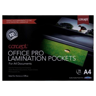 Concept A4 Lamination Pouches - Pack of 100