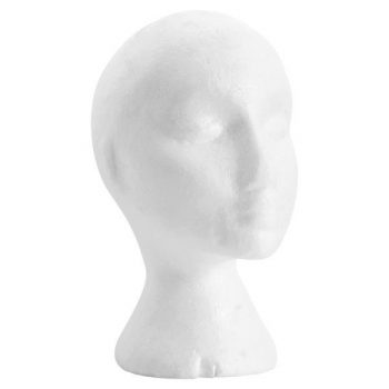 Female Head - Styrofoam (26cm)