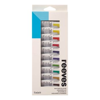 Reeves - Watercolour Paint Tube Set 12 Colours