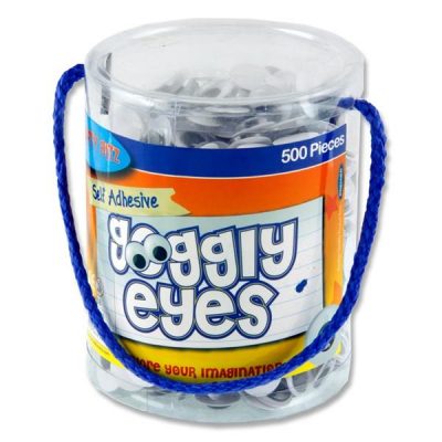 Goggly eyes - Tub of 500 pieces - self adhesive