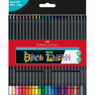 Faber Castell BLACK EDITION Colouring Pencils - Set of 24