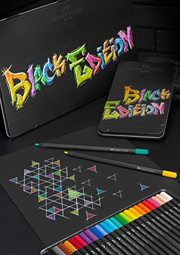 Faber Castell BLACK EDITION Colouring Pencils (TIN BOX SET) - Set of 24