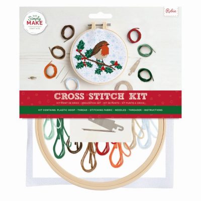 Cross Stitch Kit - Robin - Simply Make - Art & Craft