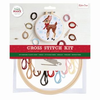 Cross Stitch Kit - Reindeer- Simply Make - Art & Craft