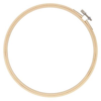 8 inch wooden embroidery hoop with brass fitting