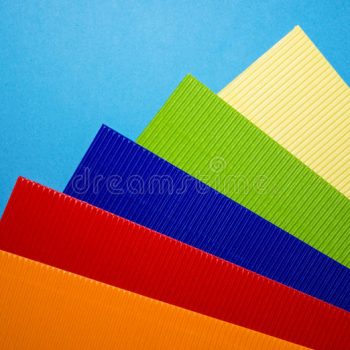 Corrugated Card - 50cm x 70cm assorted colour cardboard