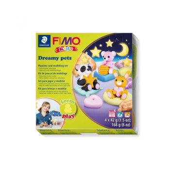 FIMO Kids Dreamy Pets Set 168g Ages 8 plus - clay modelling set