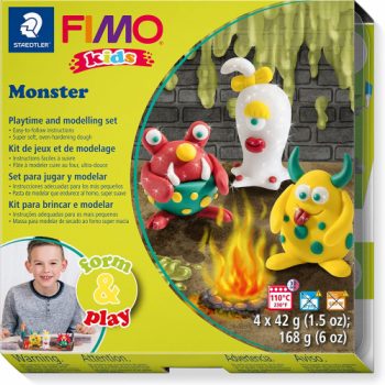 FIMO Kids Monster Set 168g Ages 8 plus - modelling set