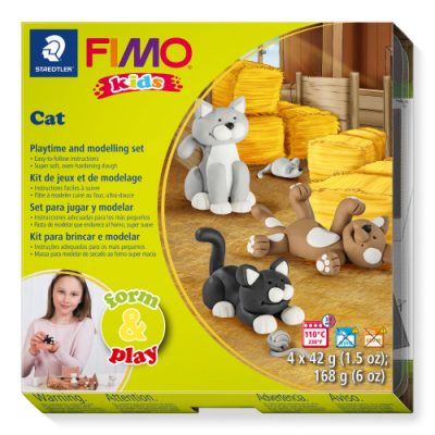 FIMO Kids Cat Set 168g Ages 8 plus - clay modelling set