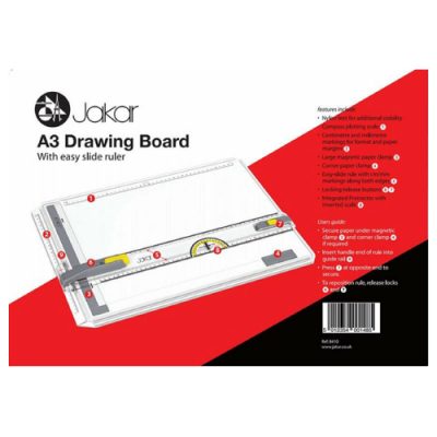 Jakar A3 Drawing Board with slider ruler