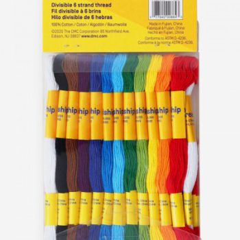 6 Strand Thread - Embroidery Threads Selection Pack of 36 - Multicoloured