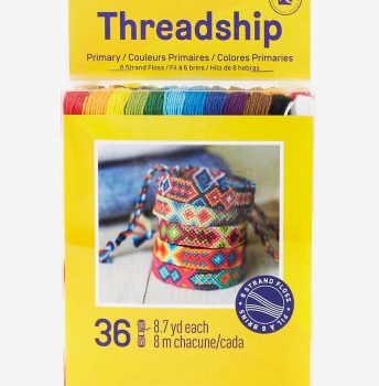 Threadship - 8.7 yards each of Embroidery Threads Selection Pack of 36 - Multicoloured