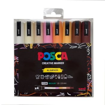 Paint Marker Soft Pastel Colors Set of 8, Fine Tip