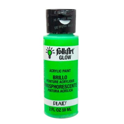 "Folk Art" GLOW in the DARK Acrylic 59ml - Green