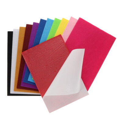 Felt Self Adhesive 9"x6" - 12 pieces asst. colours - Image 2
