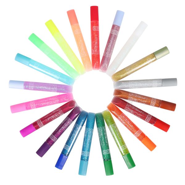 Glitter Glue Pen Pack - 20 assorted colours - Image 2