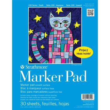 Strathmore Bleedproof Marker Pad 95gsm - 9" x 12"
