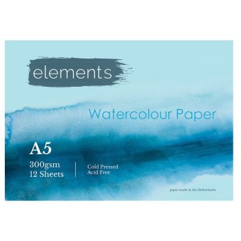 Elements Watercolour Pad 12 sheets 300g - A5
