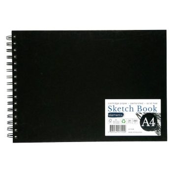 A4 Elements Wirebound Sketchbook (Landscape) - 50 sheets 180g
