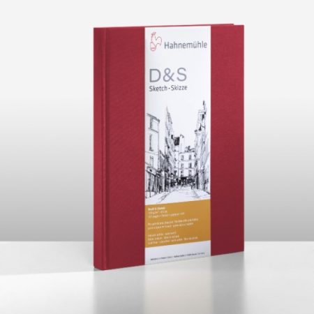 Hahnemuhle "D&S" Red Hardback Sketch Book 140g - A5 Portrait