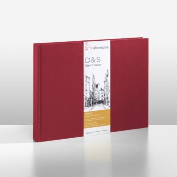 Hahnemuhle "D&S" Red Hardback Sketch Book 140g - A5 Landscape