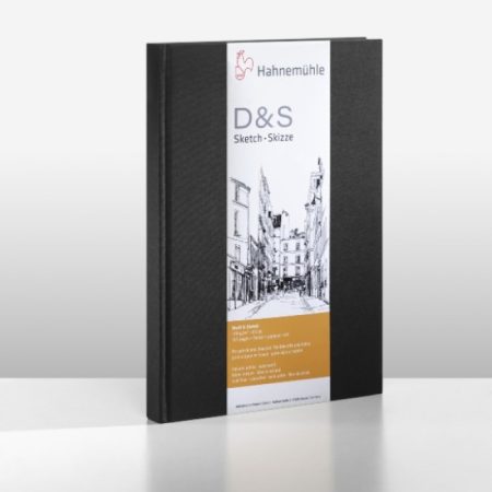 Hahnemuhle "D&S" Black Hardback Sketch Book 140g - A5 Portrait