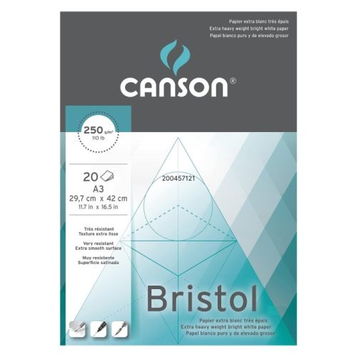 Canson Illustration Bristol Paper pad 250gsm - A3