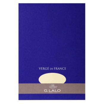 G.Lalo A4 Ivory Verge Laid Paper 100g - Pad of 50
