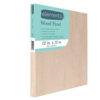 Elements Wooden Painting Panel - 12" x 12"