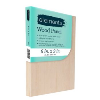 Elements Wooden Painting Panel - 6" x 9"