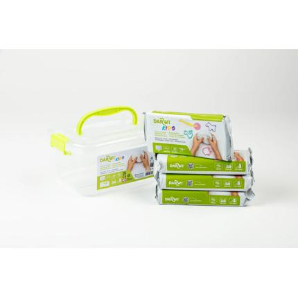 DARWI Air Drying Modelling Clay - 4 x 1KG in storage box - Image 2