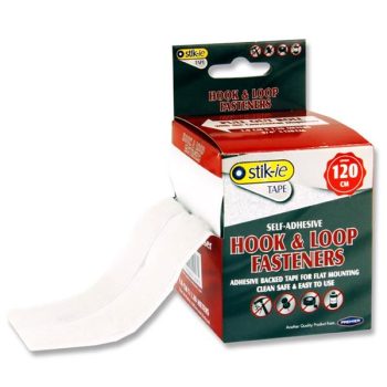 Hook & Loop velcro strip White - 1.2 metres