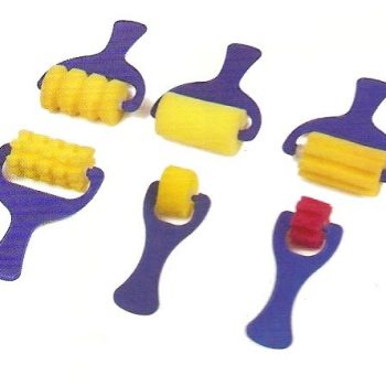 Paint Foam Rollers assorted designs - Pack of 6