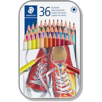 Staedtler Tin Box of 36 Colouring Pencils