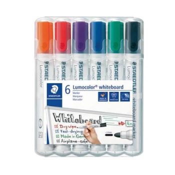 STAEDTLER Whiteboard Marker Set of 6 - Bullet Tip