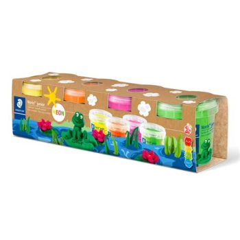 NORIS Junior Playdough - Set of 4 NEON Colours